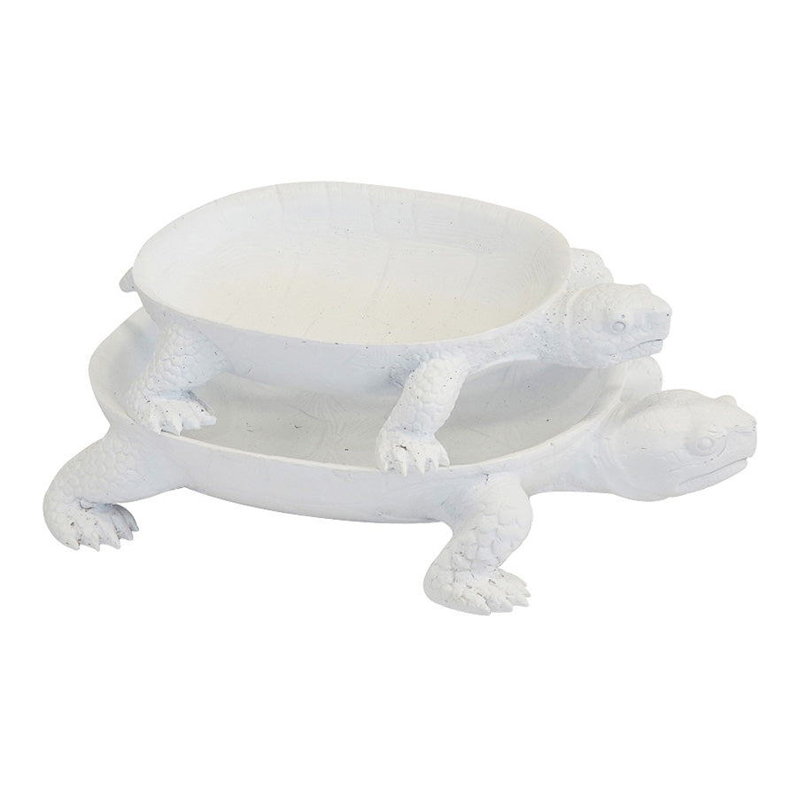 White Turtle Platter | Set of 2