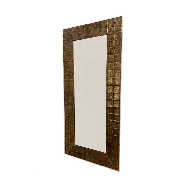 Metal Floor Mirror | Rusty