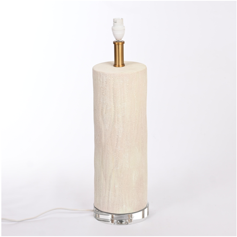 Diana Lamp Base | Cement Beige Textured