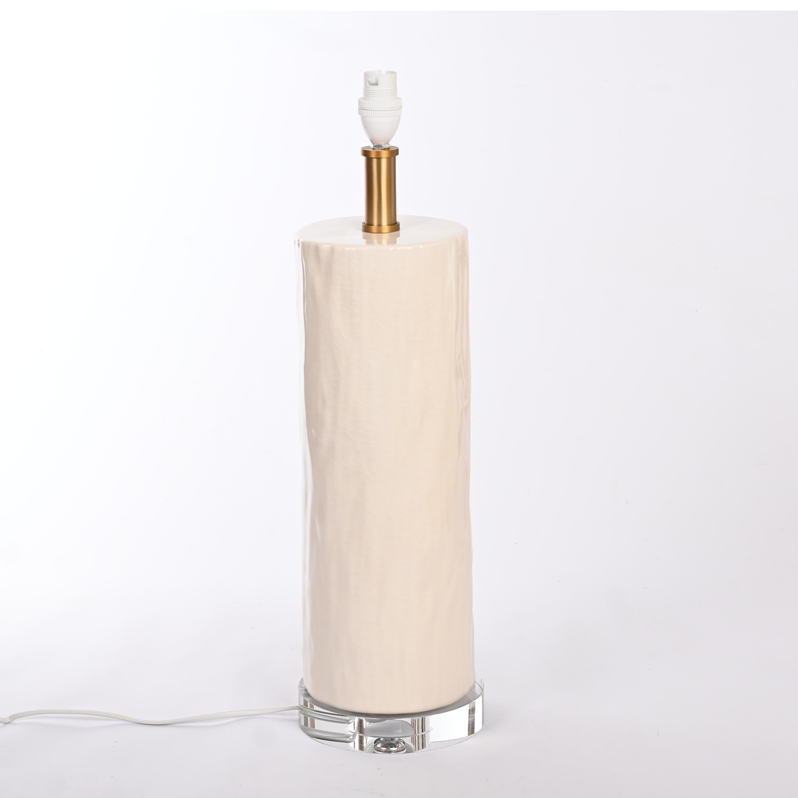 Hessen Lamp Base | Cream Gloss