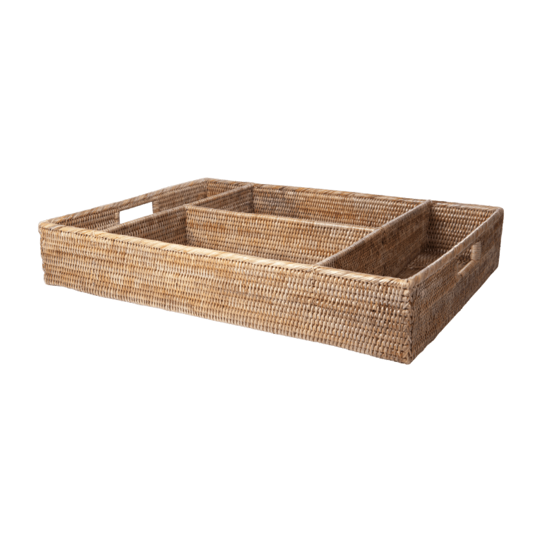 Rattan Drinks Tray