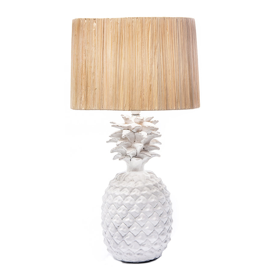 Pineapple Lamp Base | White