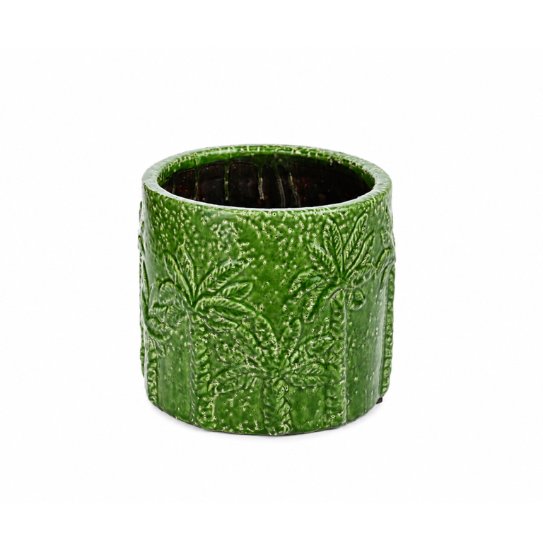 Palm Inlay Pot