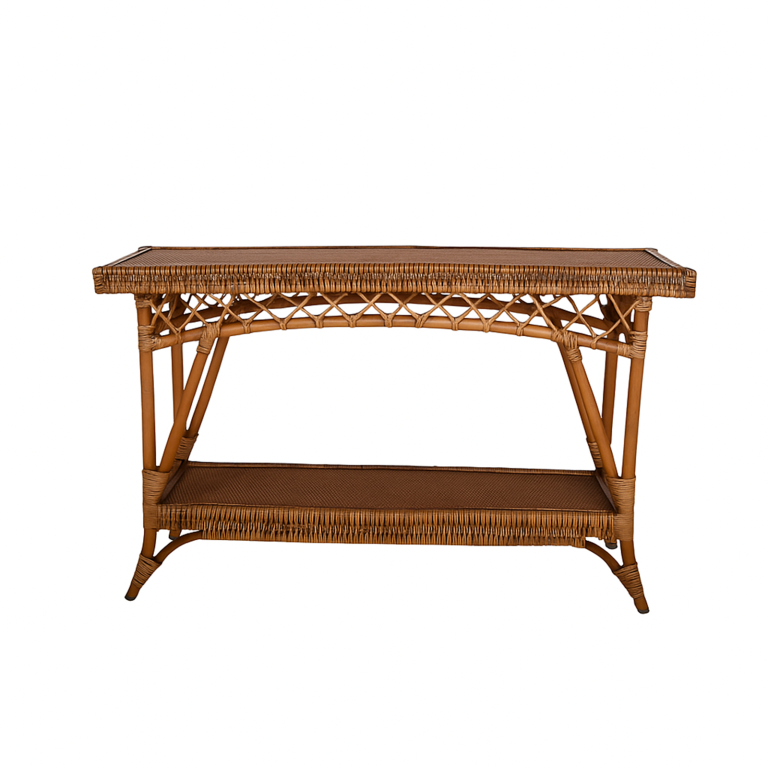 Rattan  Server / Console  | Antique Brown