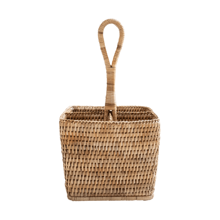 Rattan Condiment / Cutlery Holder  | Natural