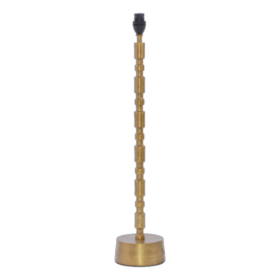 Simple Antique Lamp Base | Gold Brass