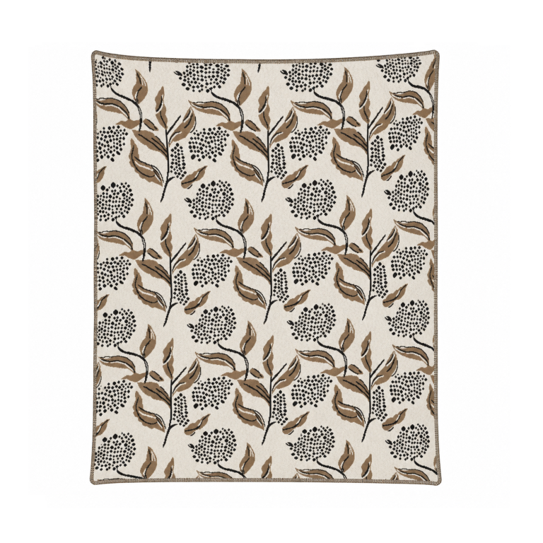 Botanical Floral Cotton Throw