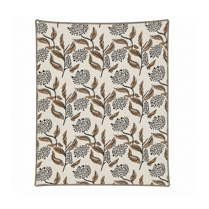 Botanical Floral Cotton Throw