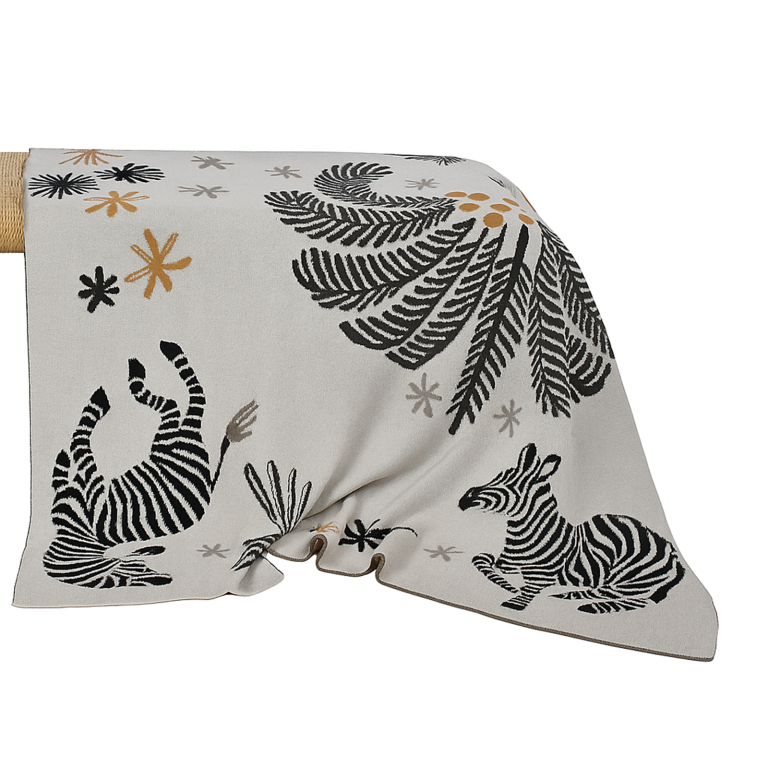 Zebra Cotton Throw