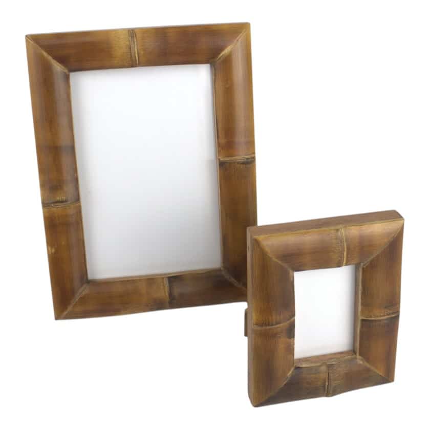 Wood Bamboo-Shaped Frame