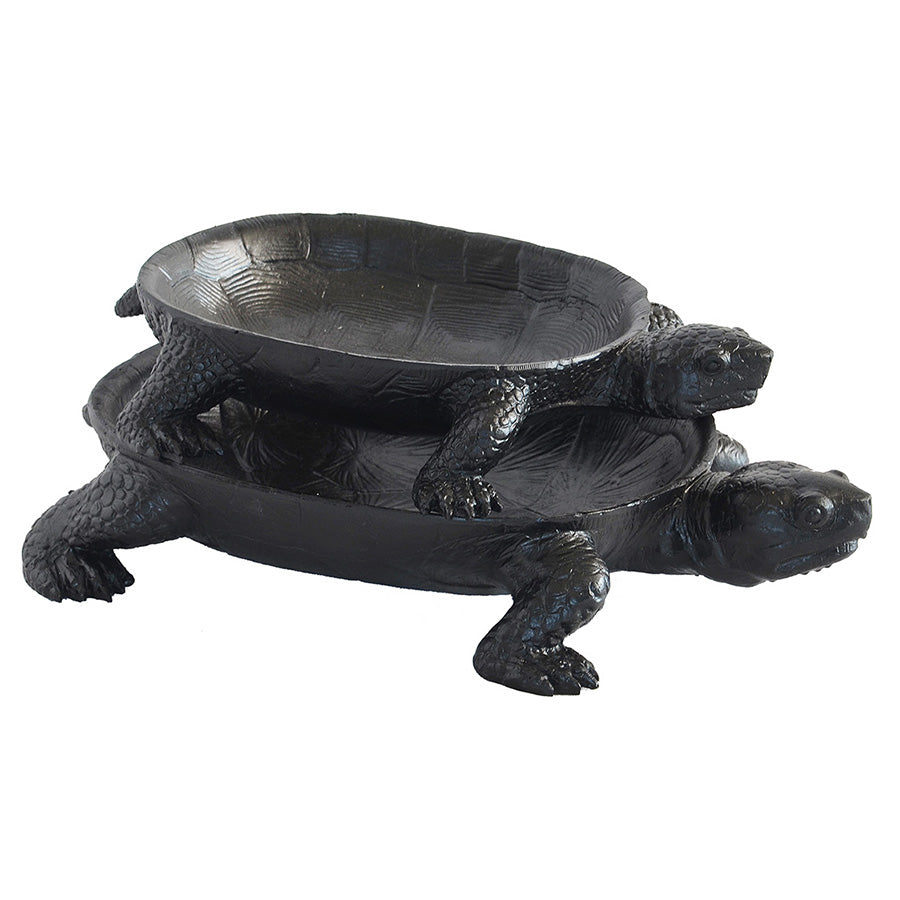 Turtle Platter Set of 2 | Black