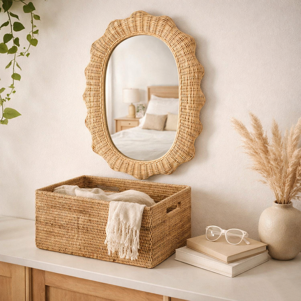 Rattan Storage Basket  | Natural