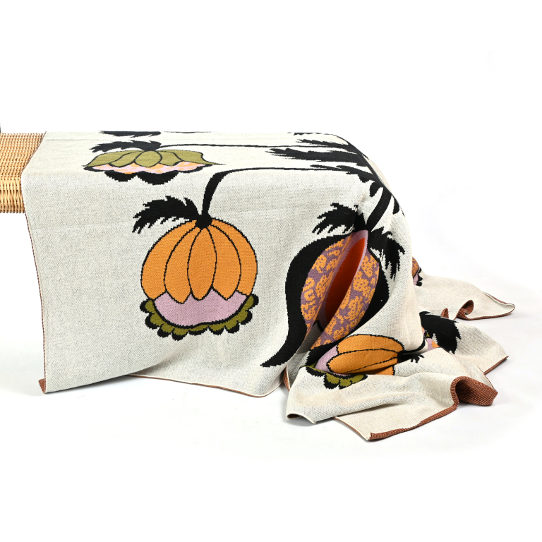 Flower Cotton Throw