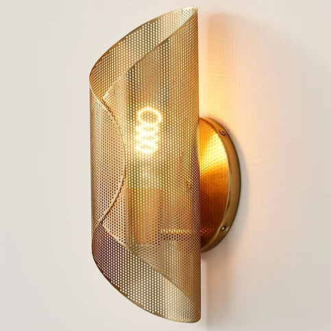 Vicky Wall Light | Brass &amp; Clear