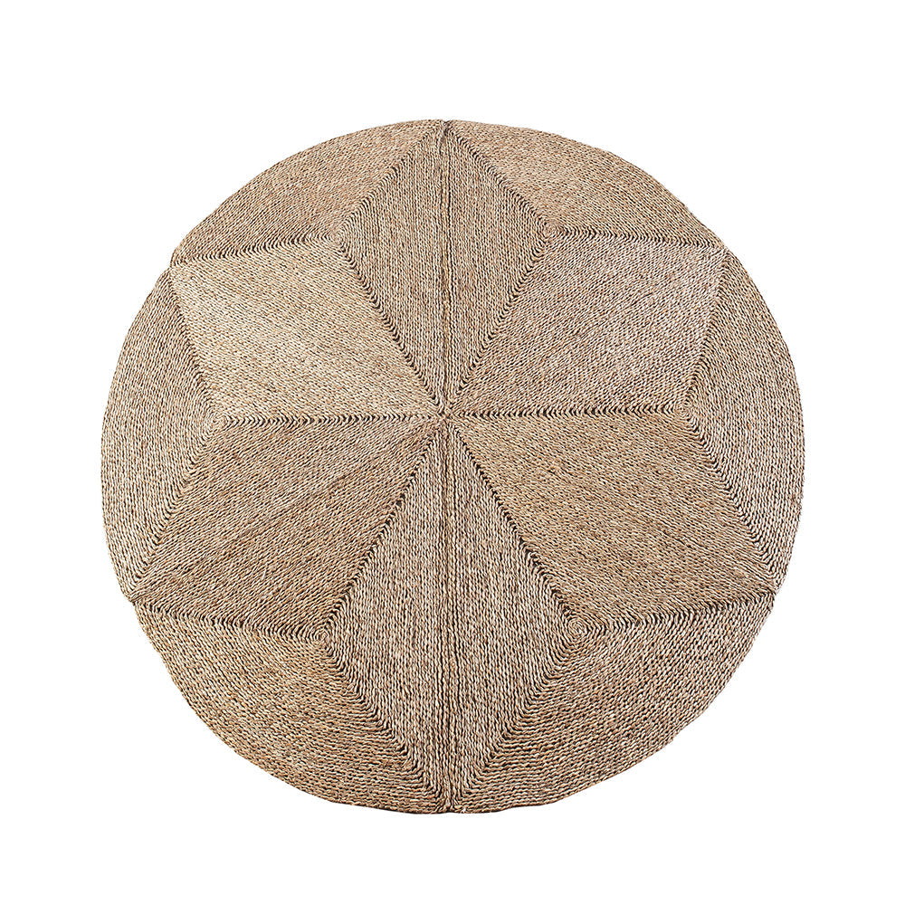Large Rounded Grass Rug Seagrass Round Rug – Homestead Decor