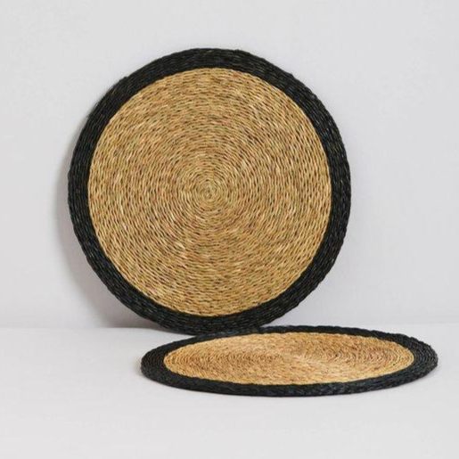 Woven Grass Placemats With Colour Trims Homestead Decor